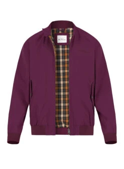 Ben Sherman, Blouson, Baumwolle, Rotwein
