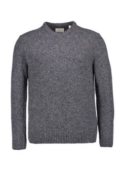 Gant, Pullover, Wolle, Dunkelgrau Meliert