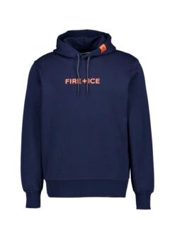 FIRE + ICE, Hoodie Covell, Baumwolle, Dunkelblau