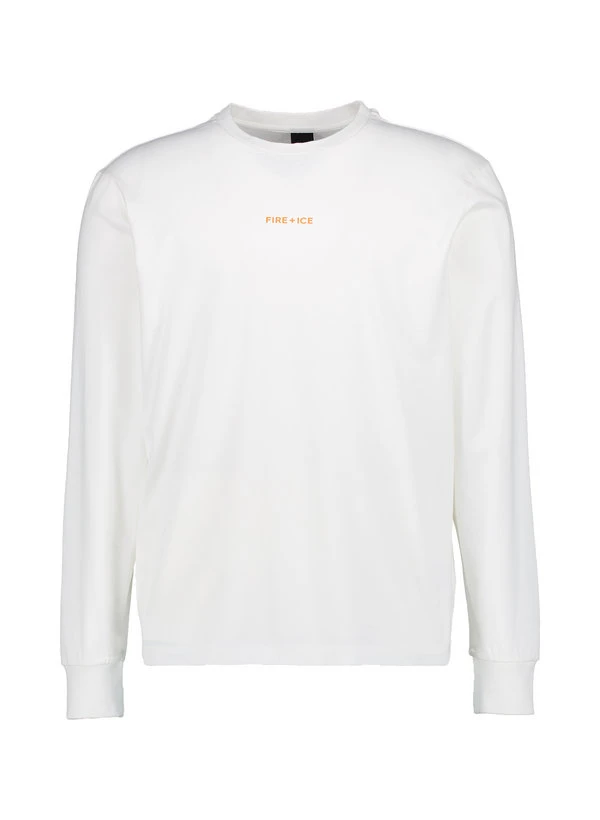 FIRE + ICE, Longsleeve Dante, Baumwoll-Jersey, weiß FIRE + ICE, Longsleeve Dante, Baumwoll-Jersey, Weiß -Herrenausstatter Verkaufe 450026 norm