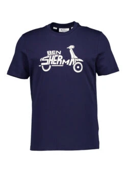 Ben Sherman, T-Shirt, Regular Fit, Bio Baumwolle, Dunkelnavy