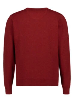 Fynch-Hatton, Pullover, Baumwolle, Rot Meliert 2 Fynch-Hatton, Pullover, Baumwolle, Rot Meliert -Herrenausstatter Verkaufe 450064 norm2