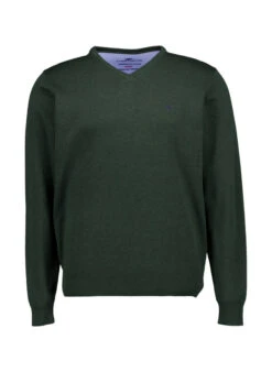 Fynch-Hatton, Pullover, Baumwolle, Dunkelgrün Meliert