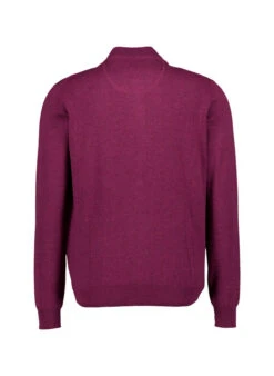 Fynch-Hatton, Cardigan, Baumwolle, Bordeaux Meliert -Herrenausstatter Verkaufe 450070 norm2