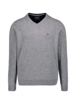 Fynch-Hatton, Pullover, Merinowolle-Kaschmir, Grau Meliert