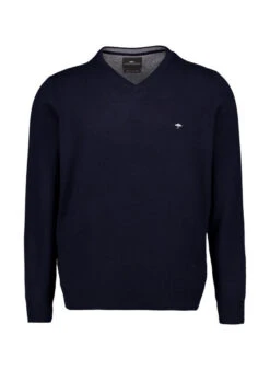 Fynch-Hatton, Pullover, Merinowolle-Kaschmir, Navy