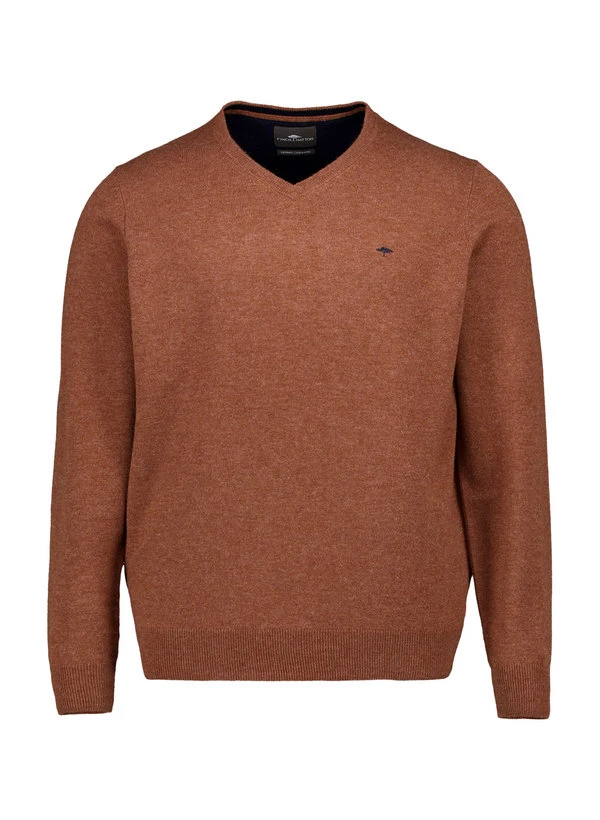 Fynch-Hatton, Pullover, Merinowolle-Kaschmir, hazel meliert Fynch-Hatton, Pullover, Merinowolle-Kaschmir, Hazel Meliert -Herrenausstatter Verkaufe 450139 norm