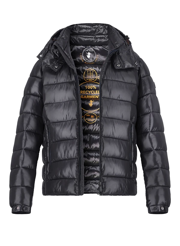 SAVE THE DUCK, Steppjacke Florian, Mikrofaser PLUMTECH®, schwarz SAVE THE DUCK, Steppjacke Florian, Mikrofaser PLUMTECH®, Schwarz -Herrenausstatter Verkaufe 450168 norm