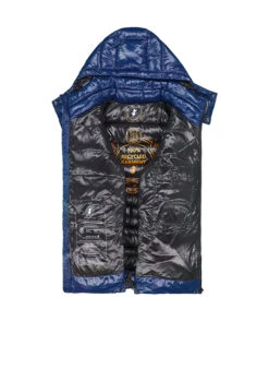 SAVE THE DUCK, Steppjacke Florian, Mikrofaser PLUMTECH®, Tintenblau -Herrenausstatter Verkaufe 450169 norm3