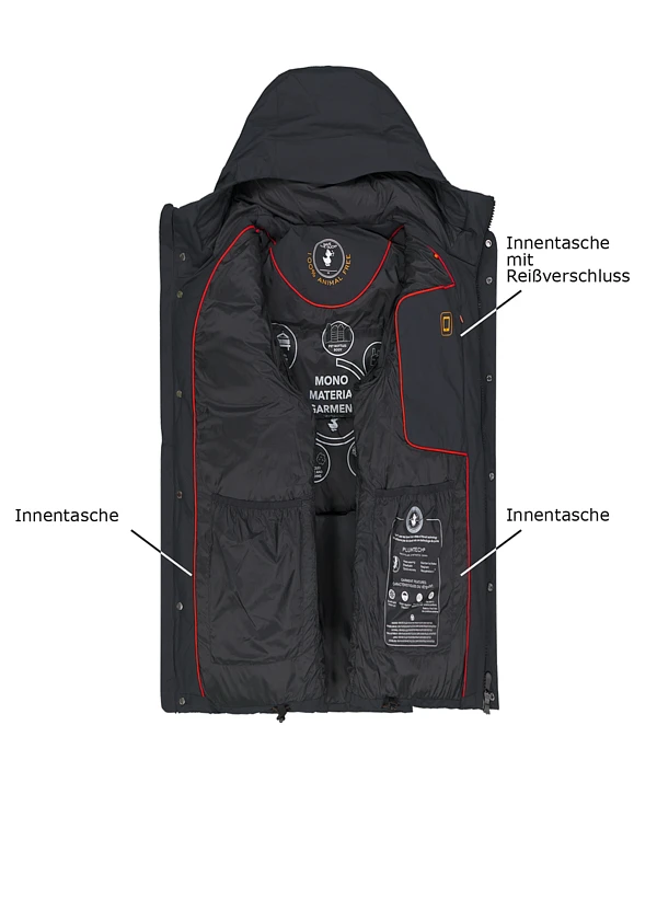 SAVE THE DUCK, Steppjacke Alter, Mikrofaser PLUMTECH®, schwarz SAVE THE DUCK, Steppjacke Alter, Mikrofaser PLUMTECH®, Schwarz -Herrenausstatter Verkaufe 450174 norm3