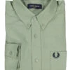 Fred Perry, Hemd, Baumwolle, Grün