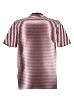 Fred Perry, T-Shirt, Baumwolle, Weinrot-creme Gestreift -Herrenausstatter Verkaufe 450199 norm2