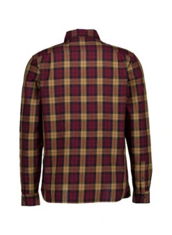 Fred Perry, Hemd, Baumwolle, Weinrot-caramel Kariert -Herrenausstatter Verkaufe 450200 norm2