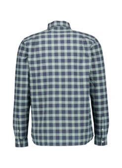 Fred Perry, Hemd, Baumwolle, Grün-navy Kariert -Herrenausstatter Verkaufe 450202 norm2