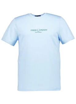 Fred Perry, T-Shirt, Baumwolle, Hellblau