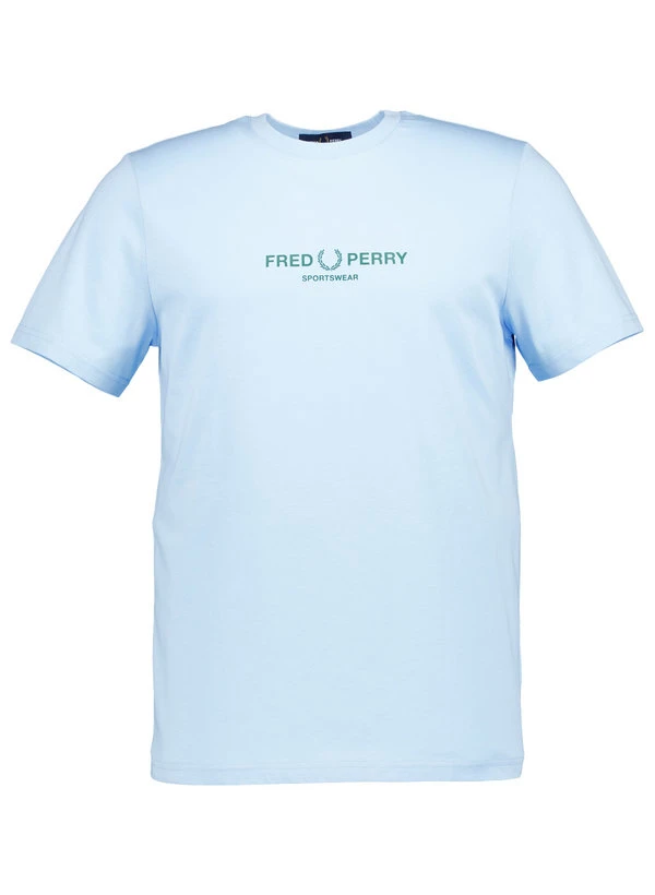 Fred Perry, T-Shirt, Baumwolle, hellblau Fred Perry, T-Shirt, Baumwolle, Hellblau -Herrenausstatter Verkaufe 450220 norm