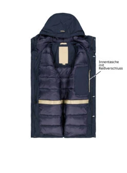 WOOLRICH, Daunenjacke, Mikrofaser, Blau -Herrenausstatter Verkaufe 450230 norm3