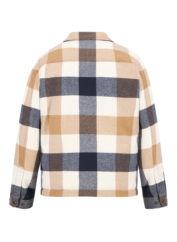 WOOLRICH, Overshirt, Wolle Daunenfutter, creme kariert WOOLRICH, Overshirt, Wolle Daunenfutter, Creme Kariert -Herrenausstatter Verkaufe 450234 norm2