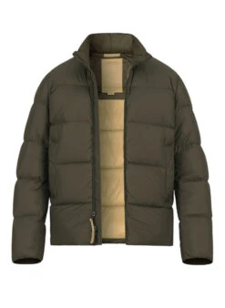 WOOLRICH, Daunenjacke, Mikrofaser, Dunkelgrün