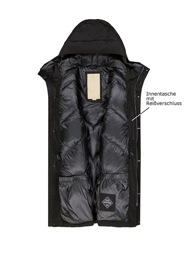 WOOLRICH, Daunenjacke, Mikrofaser GORE-TEX®, schwarz WOOLRICH, Daunenjacke, Mikrofaser GORE-TEX®, Schwarz -Herrenausstatter Verkaufe 450262 norm3