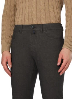 Pierre Cardin, Hose Lyon, Baumwolle, Rotbraun Meliert -Herrenausstatter Verkaufe 450297 norm3