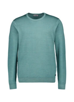 Pierre Cardin, Pullover, Merinowolle, Seegrün
