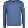 Pierre Cardin, Pullover, Merinowolle, Stahlblau