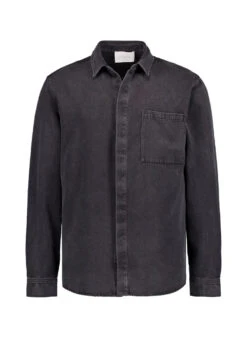 JUVIA, Jeanshemd Franz, Lyocell, Schwarz