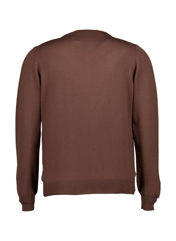 Gran Sasso, Pullover, Merinowolle extrafein, kaffee Gran Sasso, Pullover, Merinowolle Extrafein, Kaffee -Herrenausstatter Verkaufe 450333 norm2