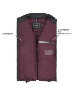 Pierre Cardin, Steppjacke, Mikrofaser Wasserabweisend, Schwarz -Herrenausstatter Verkaufe 450340 norm3