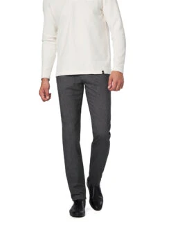 GARDEUR, Hose Bill, Modern Fit, Baumwolle, Hellgrau Meliert