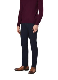 GARDEUR, Hose Bill, Modern Fit, Baumwolle, Dunkelmarine Meliert