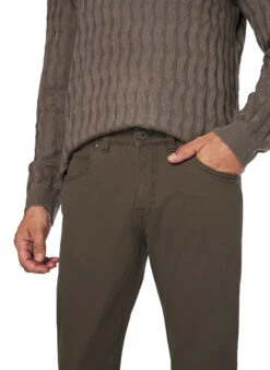 GARDEUR, Hose Bill, Modern Fit, Baumwolle, Khaki -Herrenausstatter Verkaufe 450356 norm3