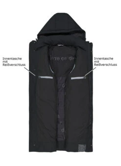 Pierre Cardin, Parka, Mikrofaser REPREVE®, Schwarz -Herrenausstatter Verkaufe 450378 norm3