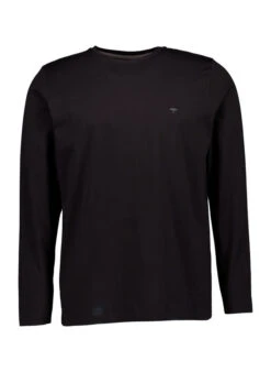 Fynch-Hatton, Longsleeve, Baumwolle, Schwarz