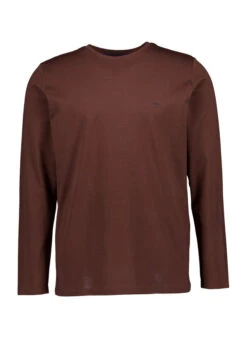 Fynch-Hatton, Longsleeve, Baumwolle, Dunkelbraun