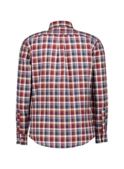 Fynch-Hatton, Hemd, Oxford, Merlot-weiß Kariert -Herrenausstatter Verkaufe 450403 norm2