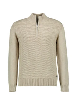 Pierre Cardin, Troyer, Baumwolle-Wolle, Dunkelbeige