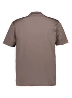 EMPORIO ARMANI, T-Shirt, Lyocell-Baumwolle, Braungrau 2 EMPORIO ARMANI, T-Shirt, Lyocell-Baumwolle, Braungrau -Herrenausstatter Verkaufe 450559 norm2
