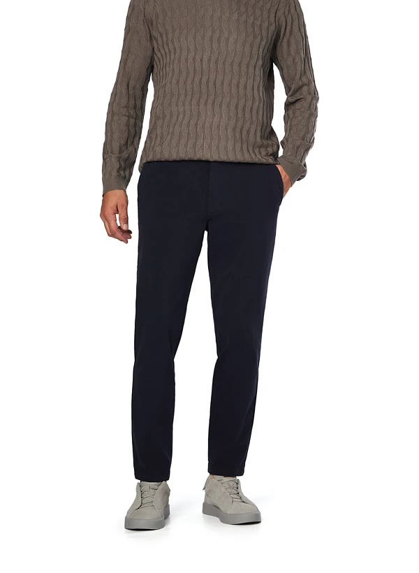 BOSS Black, Chino Kaiton, Slim Fit, Baumwolle, dunkelblau BOSS Black, Chino Kaiton, Slim Fit, Baumwolle, Dunkelblau -Herrenausstatter Verkaufe 450649 norm