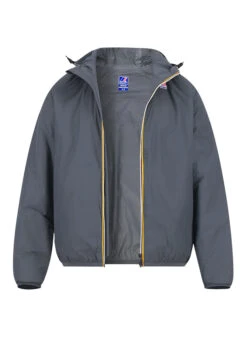 K-WAY, Regenjacke Claude, Mikrofaser, Dunkelgrau