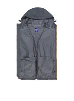K-WAY, Regenjacke Claude, Mikrofaser, Dunkelgrau -Herrenausstatter Verkaufe 450740 norm3