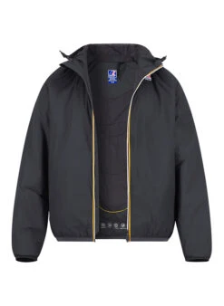 K-WAY, Regenjacke, Mikrofaser, Wasserabweisend, Schwarz