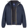 K-WAY, Regenjacke, Mikrofaser, Wasserabweisend, Blau