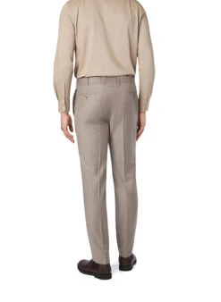 DRESSLER, Hose Janis, Regular Fit, Schurwoll-Flanell, Greige Meliert -Herrenausstatter Verkaufe 450748 norm2