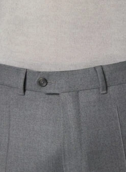 DRESSLER, Hose Janis, Regular Fit, Schurwoll-Flanell, Grau Meliert 3 DRESSLER, Hose Janis, Regular Fit, Schurwoll-Flanell, Grau Meliert -Herrenausstatter Verkaufe 450749 norm3