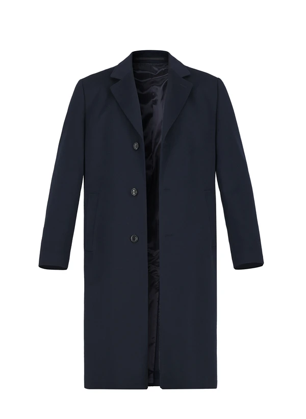 DRESSLER, Mantel Raiko, Relaxed Fit, Kaschmir, dunkelblau DRESSLER, Mantel Raiko, Relaxed Fit, Kaschmir, Dunkelblau -Herrenausstatter Verkaufe 450752 norm