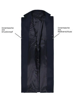 DRESSLER, Mantel Raiko, Relaxed Fit, Kaschmir, Dunkelblau 2 DRESSLER, Mantel Raiko, Relaxed Fit, Kaschmir, Dunkelblau -Herrenausstatter Verkaufe 450752 norm3