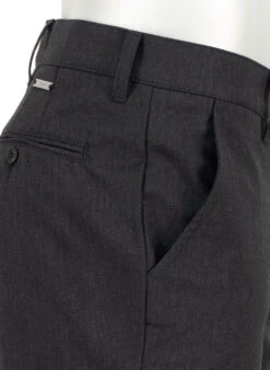 Alberto, Hose Lou, Regular Fit, Ceramica®, Anthrazit Meliert -Herrenausstatter Verkaufe 450814 norm5