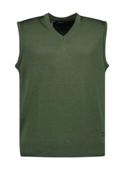 MAERZ Muenchen, Pullunder, Merinowolle Waschbar, Flaschengrün